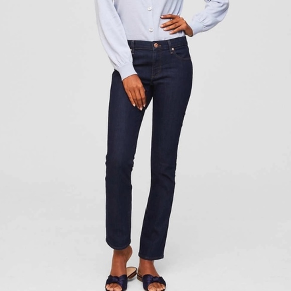 LOFT Denim - LOFT Modern Straight Leg Dark Wash Jeans 27/4